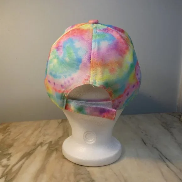 *REDUCED* LAST ONE! Pretty pastel colored tie-dye baseball hat cap - Picture 5 of 8